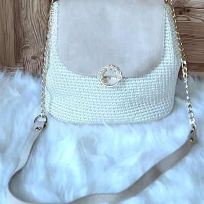 Crochet crossbody bag