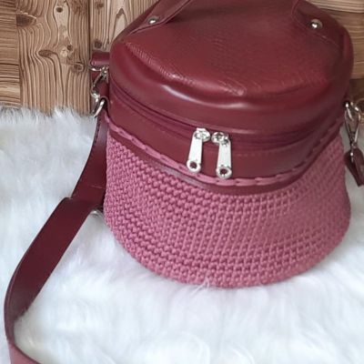 Crochet crossbody bag