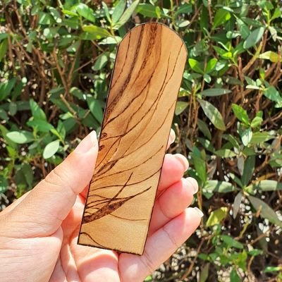 Free-Hand Wood Burning - Wooden Bookmark