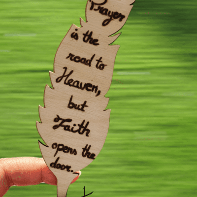 Faith - Feather Bookmark