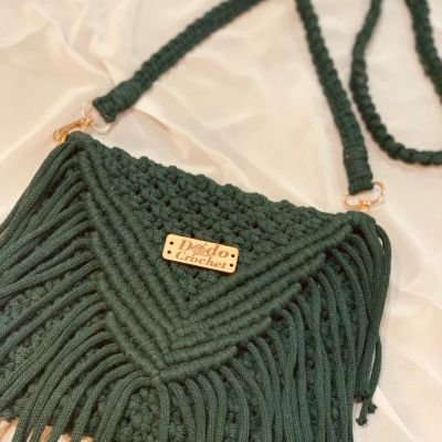 Macrame crossbody bag