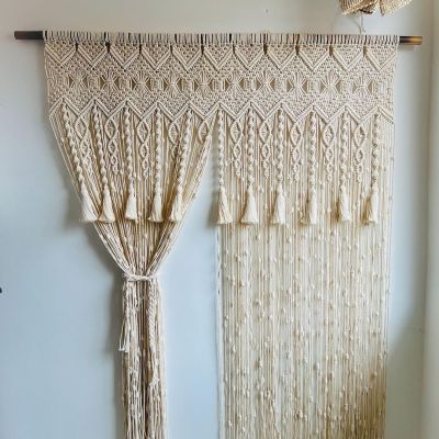 Macrame curtain