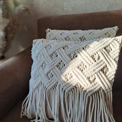 Macrame cushion