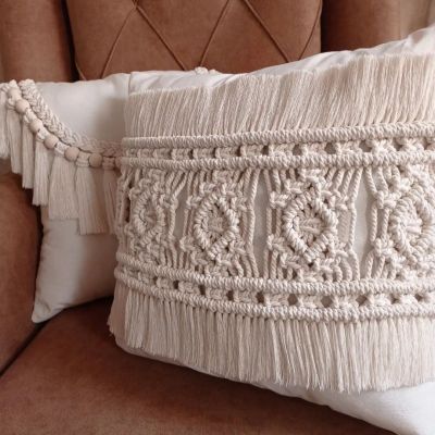 Macrame Pillow Fabric Material