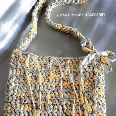 Trendy crochet bag (homos*lemon yellow)