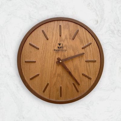 Natural wood wall clocks