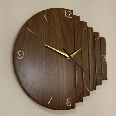 African Walnut Wall Clock