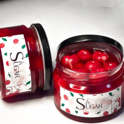 Red Cherry jam candle