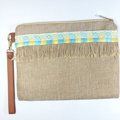 Linen clutch 6