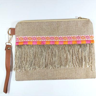 Linen clutch 7