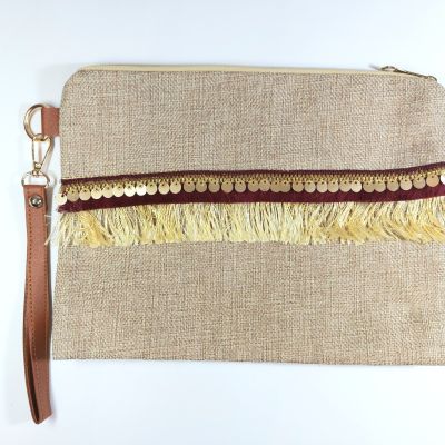 Linen clutch 9