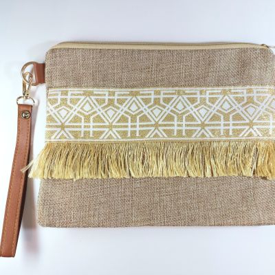 Linen clutch 12