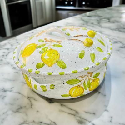 Oven pot lemon design