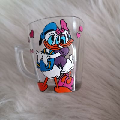 Donald duck with dizzy cup