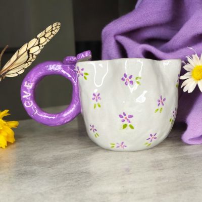 Handmade porcelain mug