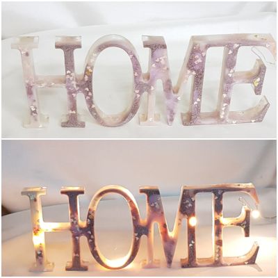 Resin Home decor with lightening🌸🌸