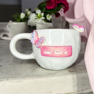 Handmade porcelain mug 