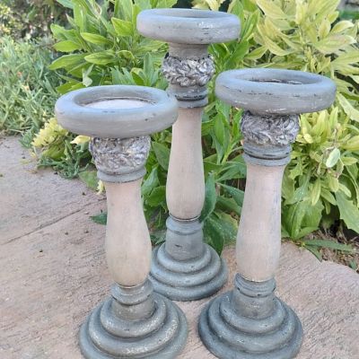 Set of  antique Candle holders 