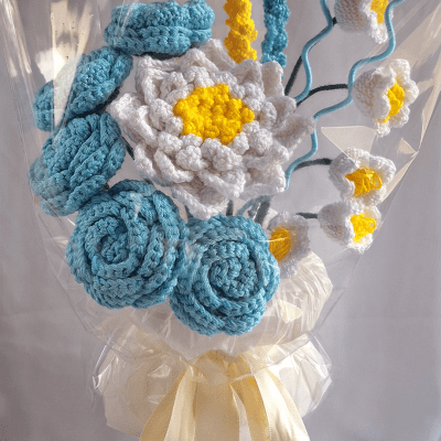 Crochet birthday bouquet