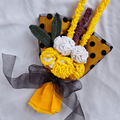 Crochet birthday bouquet