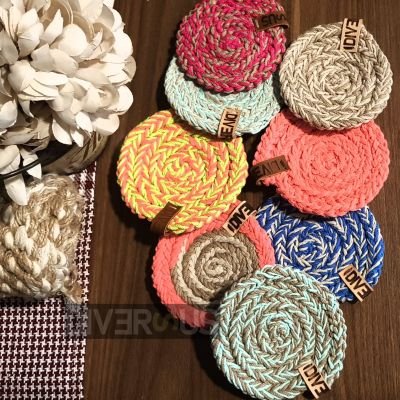 Crochet cup coaster