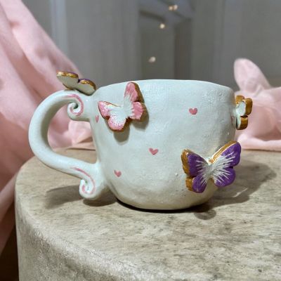 Handmade porcelain mug