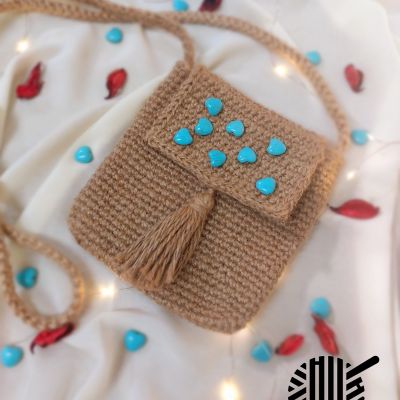 Crochet cross bag