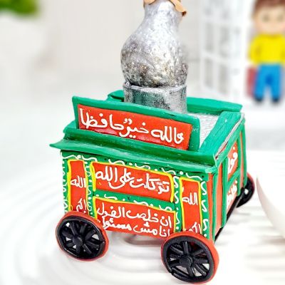 Miniature model of the popular bean cart