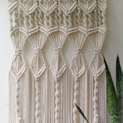 Macrame curtain