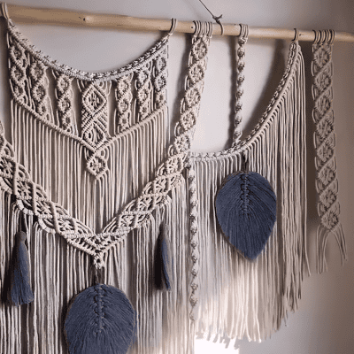 Large boho macrame wall hanging