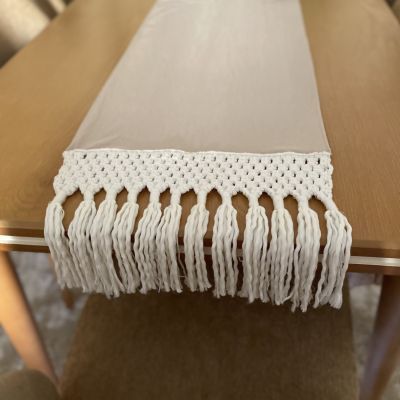 Macrame table runner