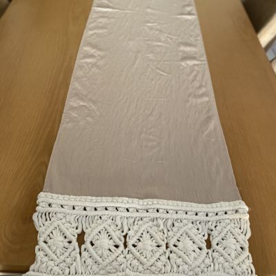 Macrame table runner