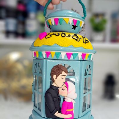 Ramadan Lantern Made of Polymer Clay 