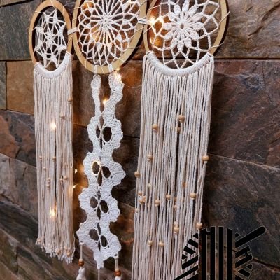 Crochet wall hanging 