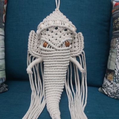 Macrame elephant