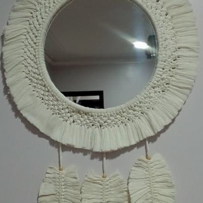 Macrame mirrors 