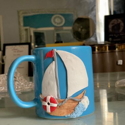 Polymer clay mug 