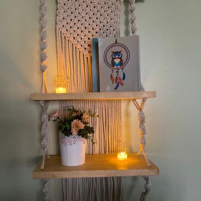 Macrame shelves