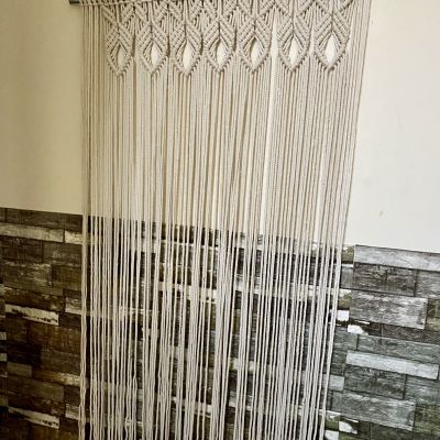 Macrame curtain