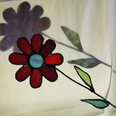 Stained glass flower