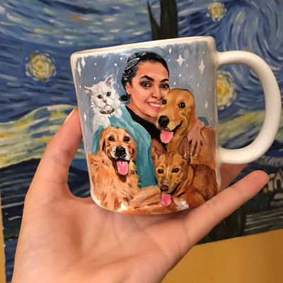 painted mug 