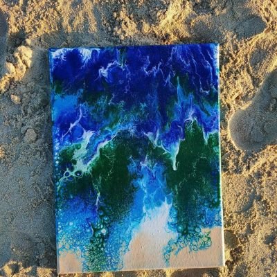 Acrylic Pouring on canvas 