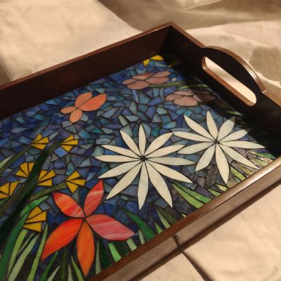 Glass tray 