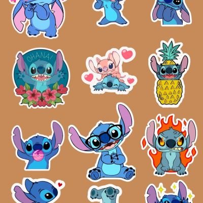 stitch  stickers set 