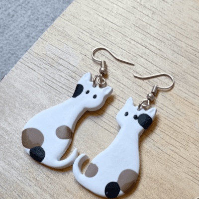 Polymer clay earring