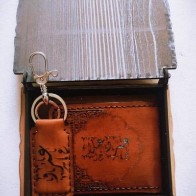 natural leather wallet 