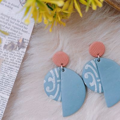 Polymer clay earring