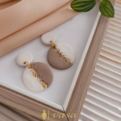 Polymer clay earring