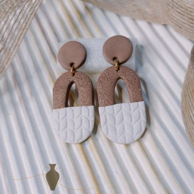 Polymer clay earring