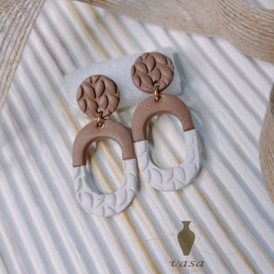 Polymer clay earring